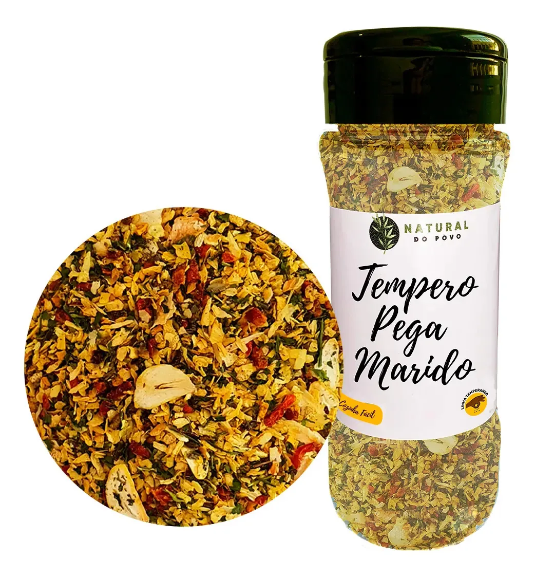 Tempero Natural do Povo Mix Pega Marido 50g Para Carnes E Frango