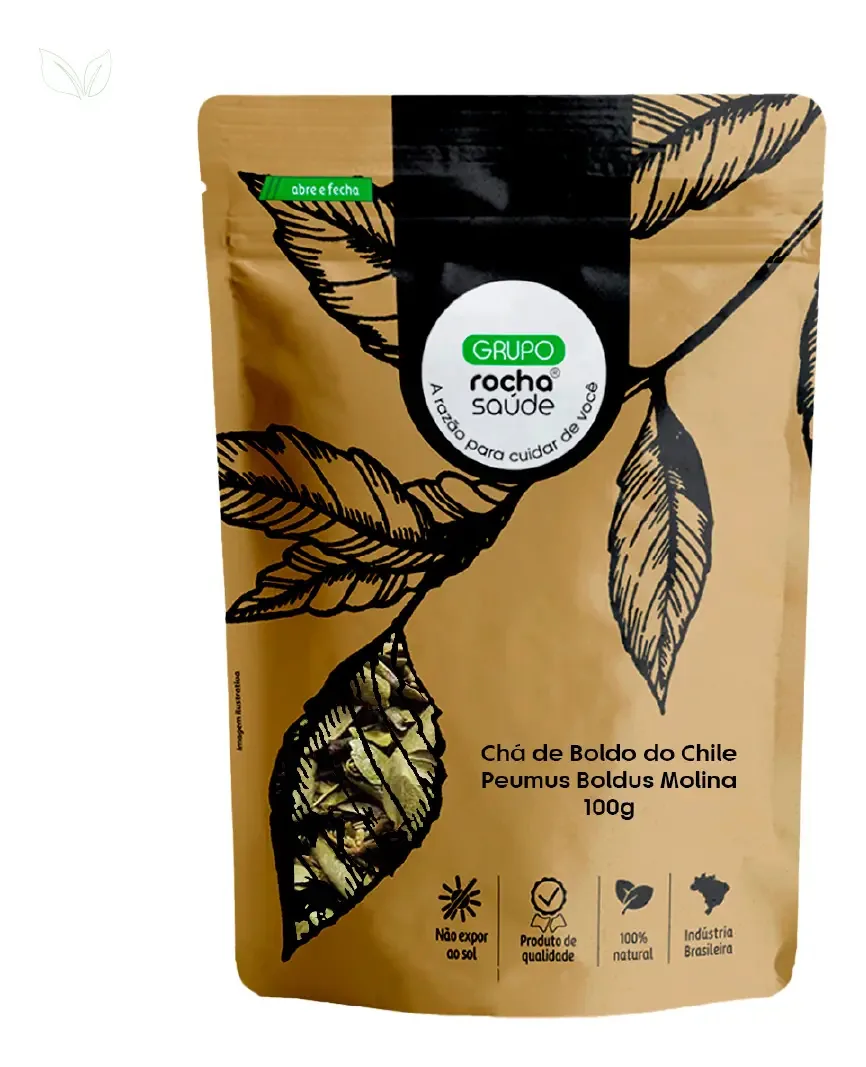 Chá Boldo Do Chile Orgânico Rocha Saúde 100g Ervas