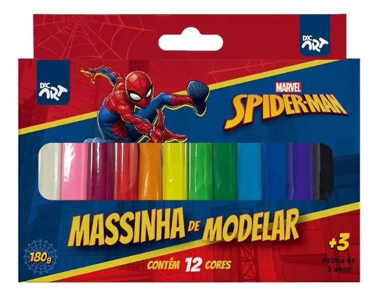 Massa De Modelar 180g Homem Aranha Dac