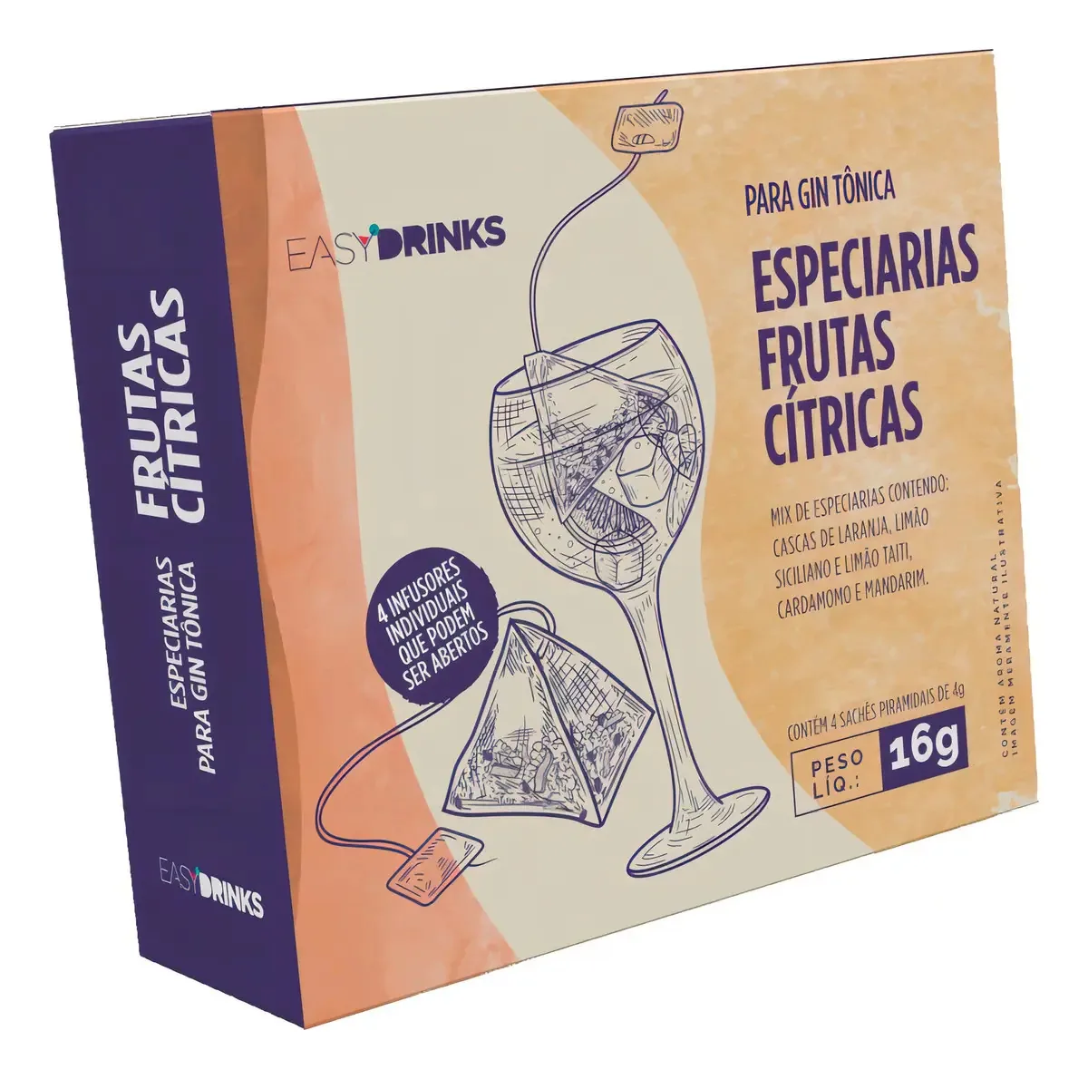 Especiarías Para Gin Tônica Frutas Cítricas Easy Drinks 16g
