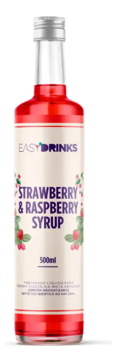 Xarope De Morango E Framboesa 500ml Easy Drinks