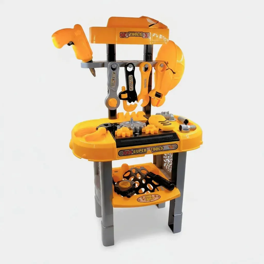 Brinquedo Bancada Mesa Ferramentas Infantil Oficina Didática
