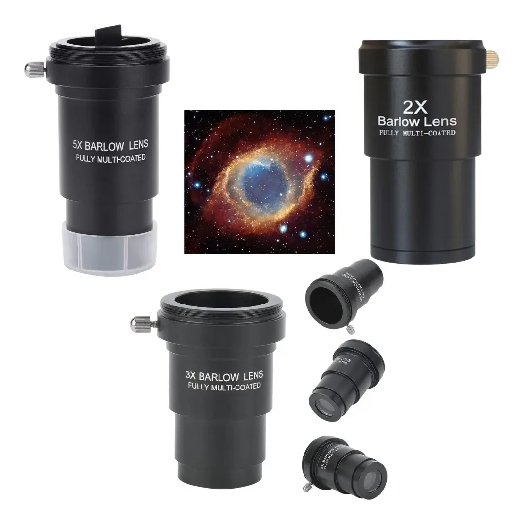 Barlow Lente 5x 1,25mm Para Telescópio Newtoniano Profissional Astronomia Observar Planetas Uranum
