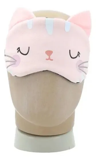 Máscara de Dormir de Gato com Gel em Poliéster