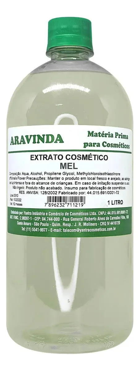 Extrato Glicolico De Mel Para Cosmeticos E Sabonetes 1 Litro