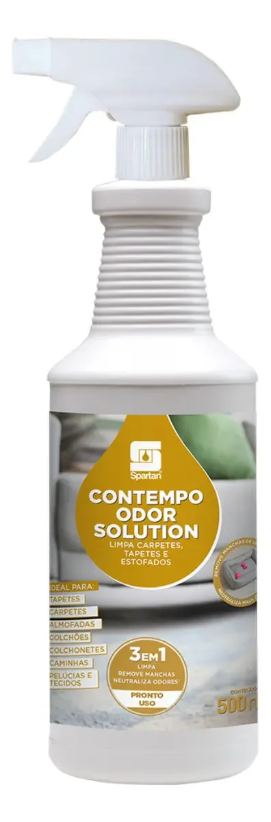 Contempo Odor Solution Limpa Carpetes Tapetes 500ml Spartan