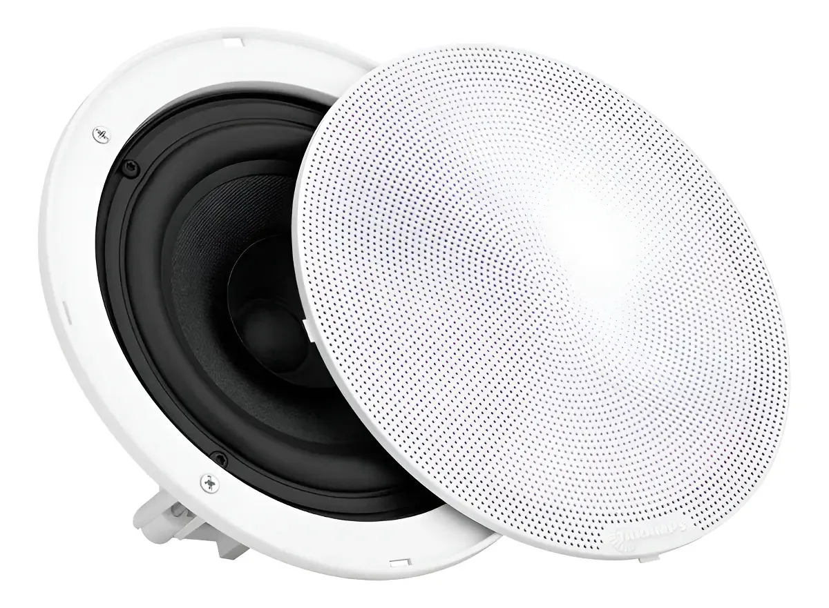 Arandela 6 Falante Taramps 40wrms Embutir Teto Gesso 4 Ohms Cor Branco
