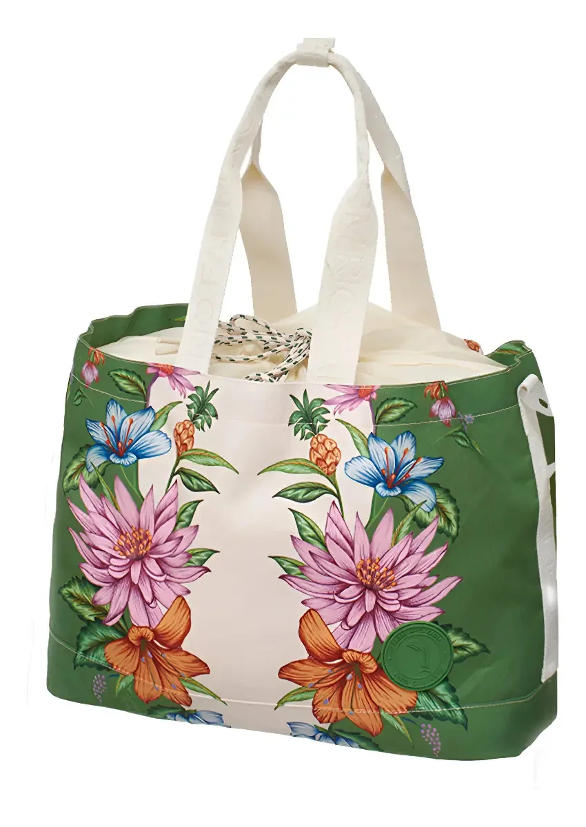 Bolsa Farm Carioca Delicadeza De Fruta Cor Bege