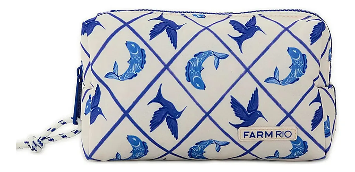 Maxi Necessaire Farm Ora Bolas Limão Gráfico Branco