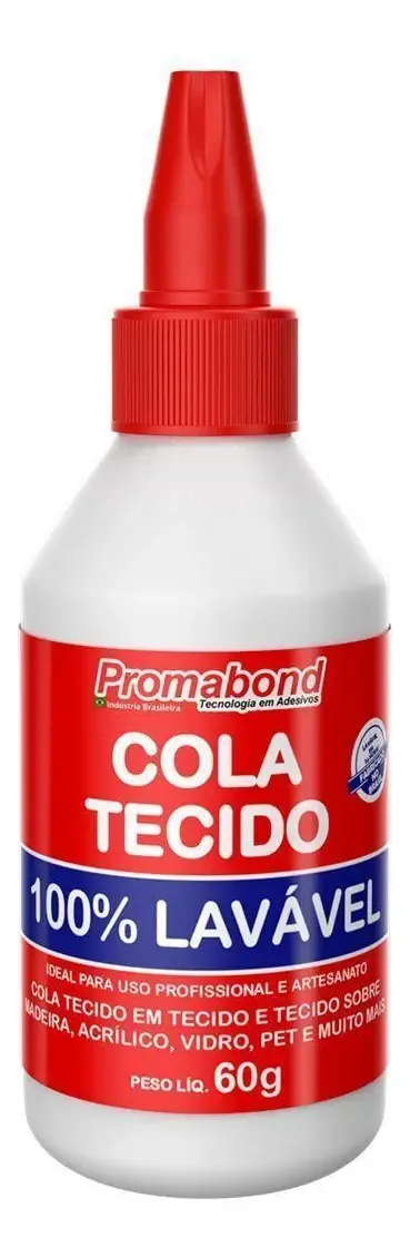 Super Cola Artesanato Cola Tecido 60g Vermelha