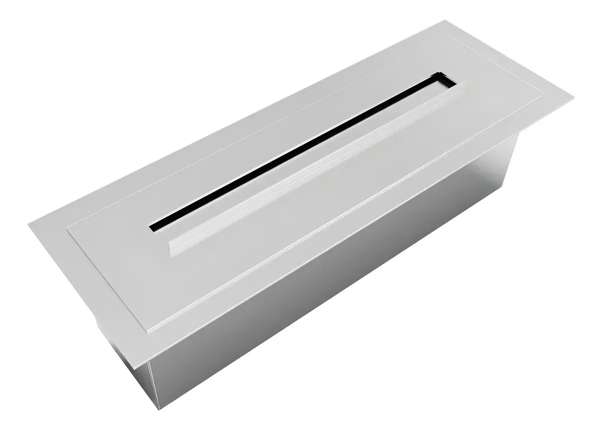 Queimador Ecológico 50cm Aço Inox 304 para Lareira Interna e Externa