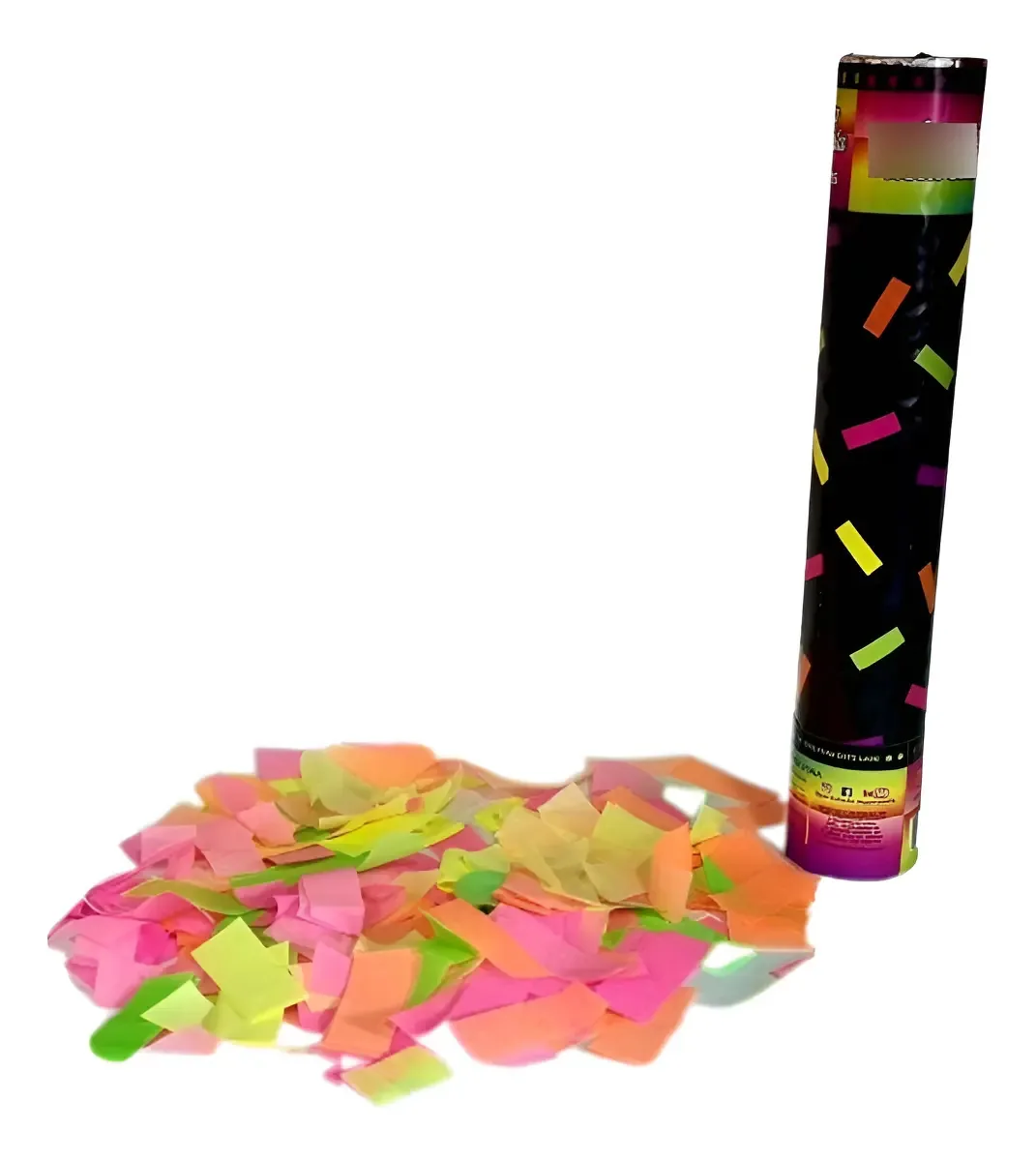 Lanca Confete 30cm Neon Rpaf150 Partiufe