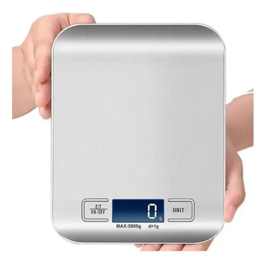 Balança Digital Para Cozinha 5kg Alimentos Cozinha 18cm