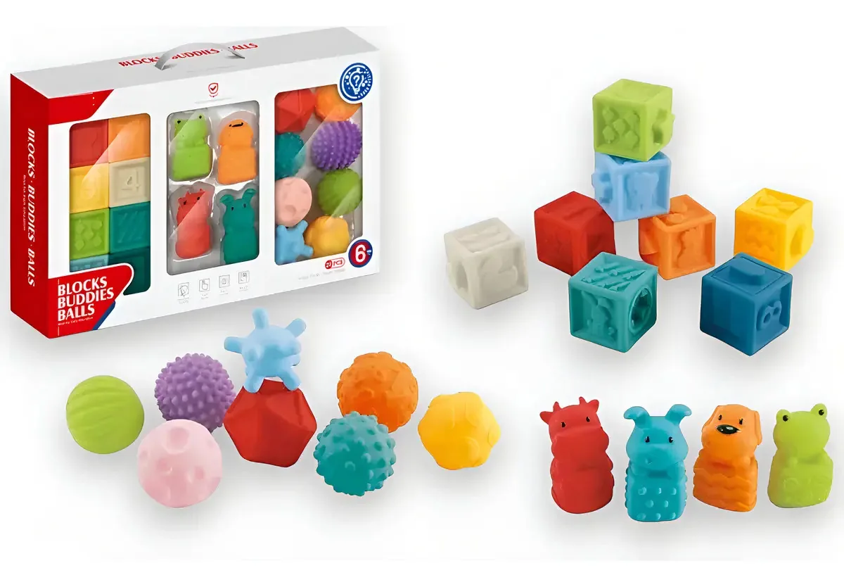 Kit Mordedores De Bebê Coloridos Atrativos Produto Nacional Cor Colorido Mordedor
