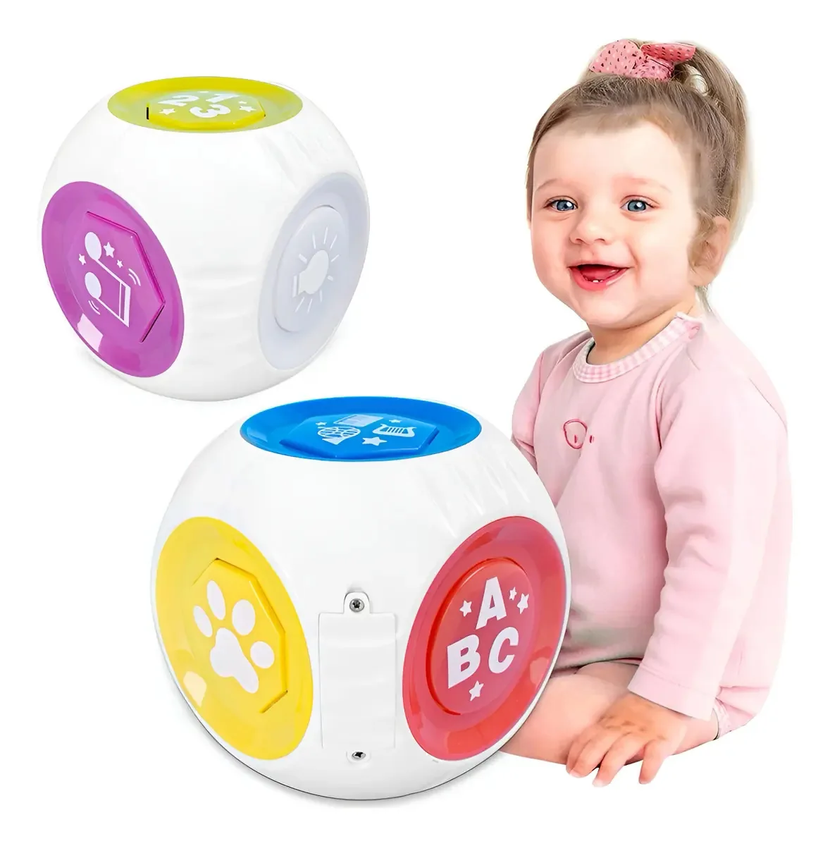 Camewin Cubo De Atividades Musicais Educativo Interativo Branco
