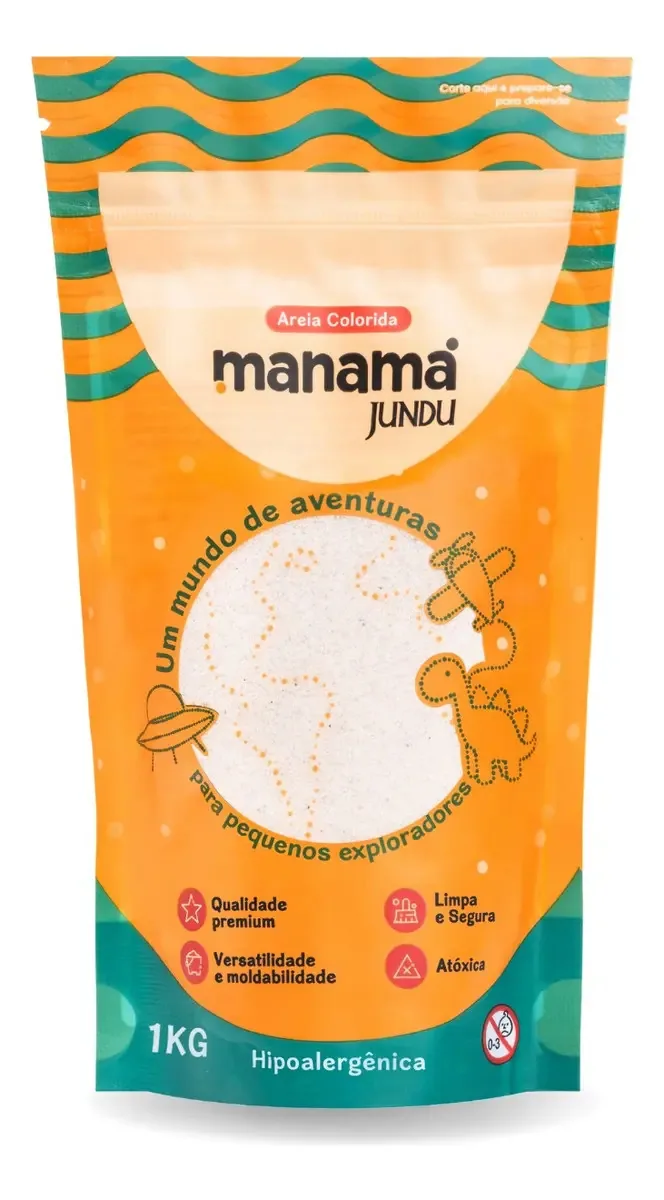 Areia Colorida Para Brincar E Atividades Manuais 1kg Cor Bege