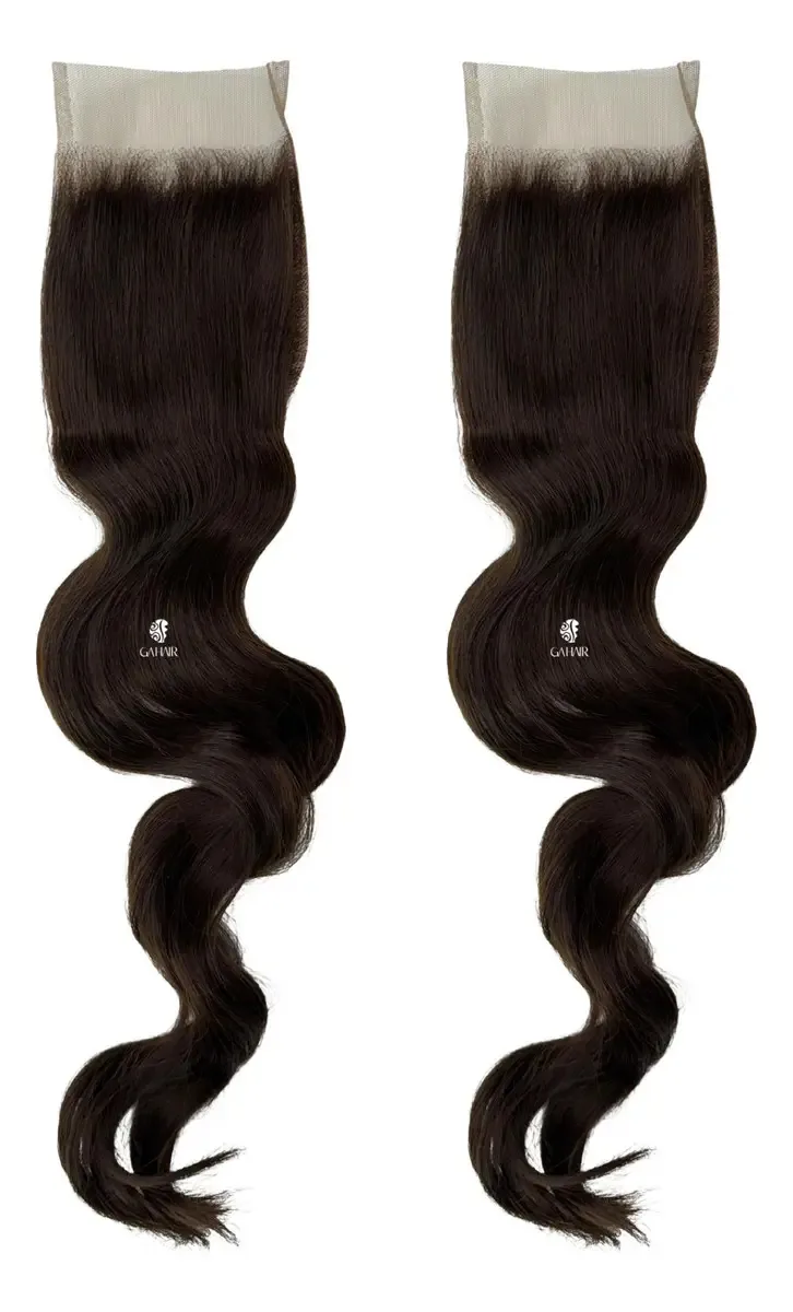 Proteses Fibra Human Hair Weng Top Closure Castanho Claro 60cm Kit 2