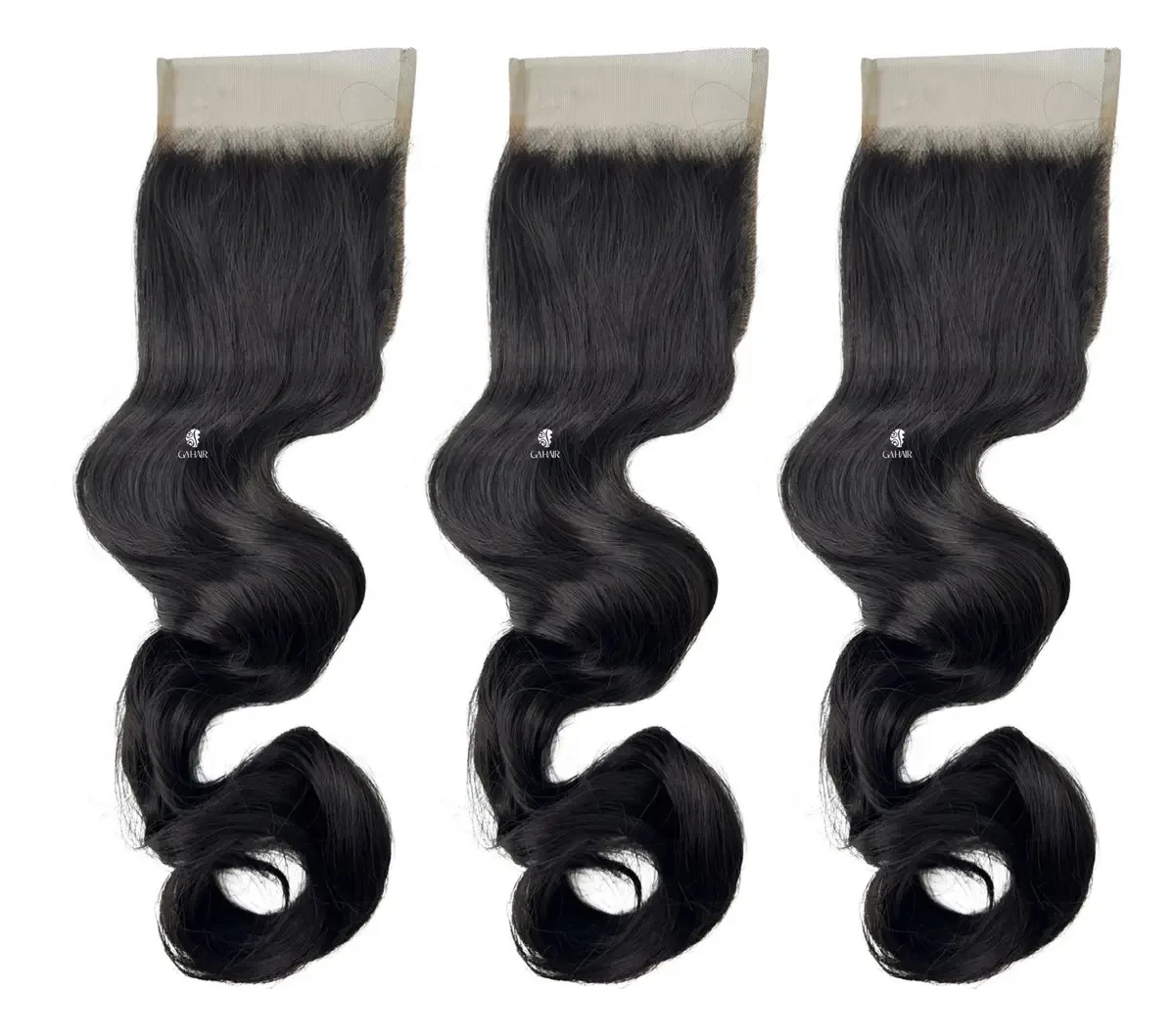 Proteses Fibra Human Hair Weng Top Closure Cabelo Ondulado Liso 60cm Kit 3 Cor 4
