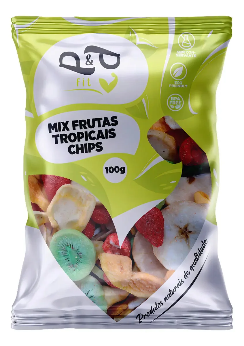 Mix P&p Frutas Tropicais Chips Desidratadas Liofilizadas100g