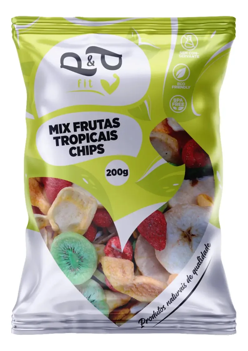 Mix P&p Frutas Tropicais Chips Desidratadas Liofilizadas200g