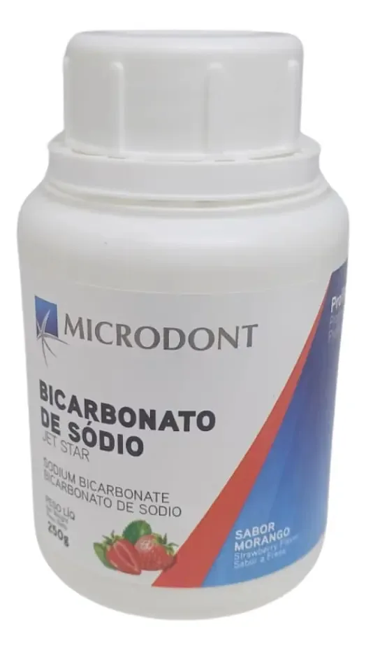 Bicarbonato De Sódio Jet Star Sabor Morango 250g Microdont