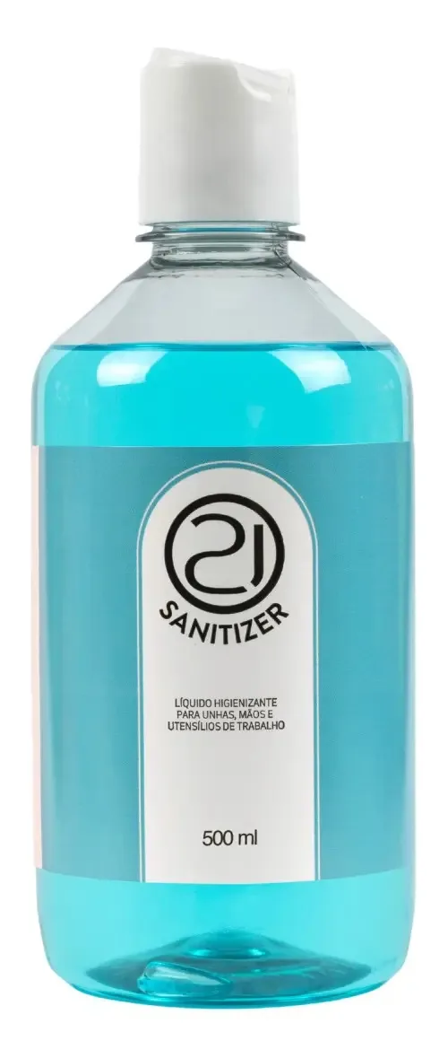 Refil Higienizador Unhas 500ml Nails 21 Sanitizer Profissional