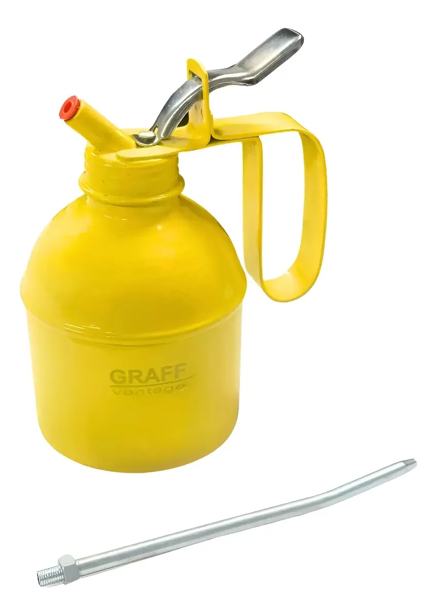 Almotolia de Metal Graff 7280002 com Bico Rígido 500ml Óleo