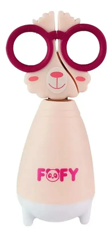 Tesoura Escola Bichinhos Cute Fofy Kawaii Cor Rosa