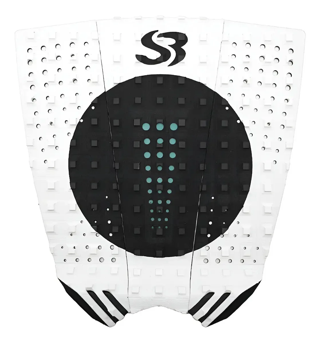 Deck Prancha Surf Silverbay Modelo Wt Circle - Cores Cor Branco/preto