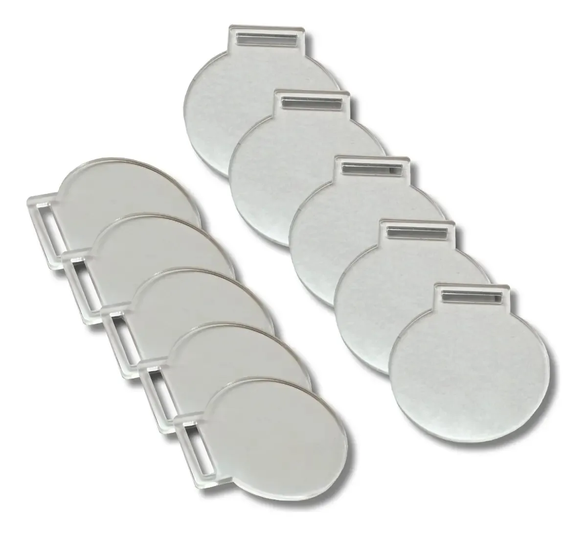 30 Medalhas De Acrílico Cristal 2mm Redonda Lisa 5cm