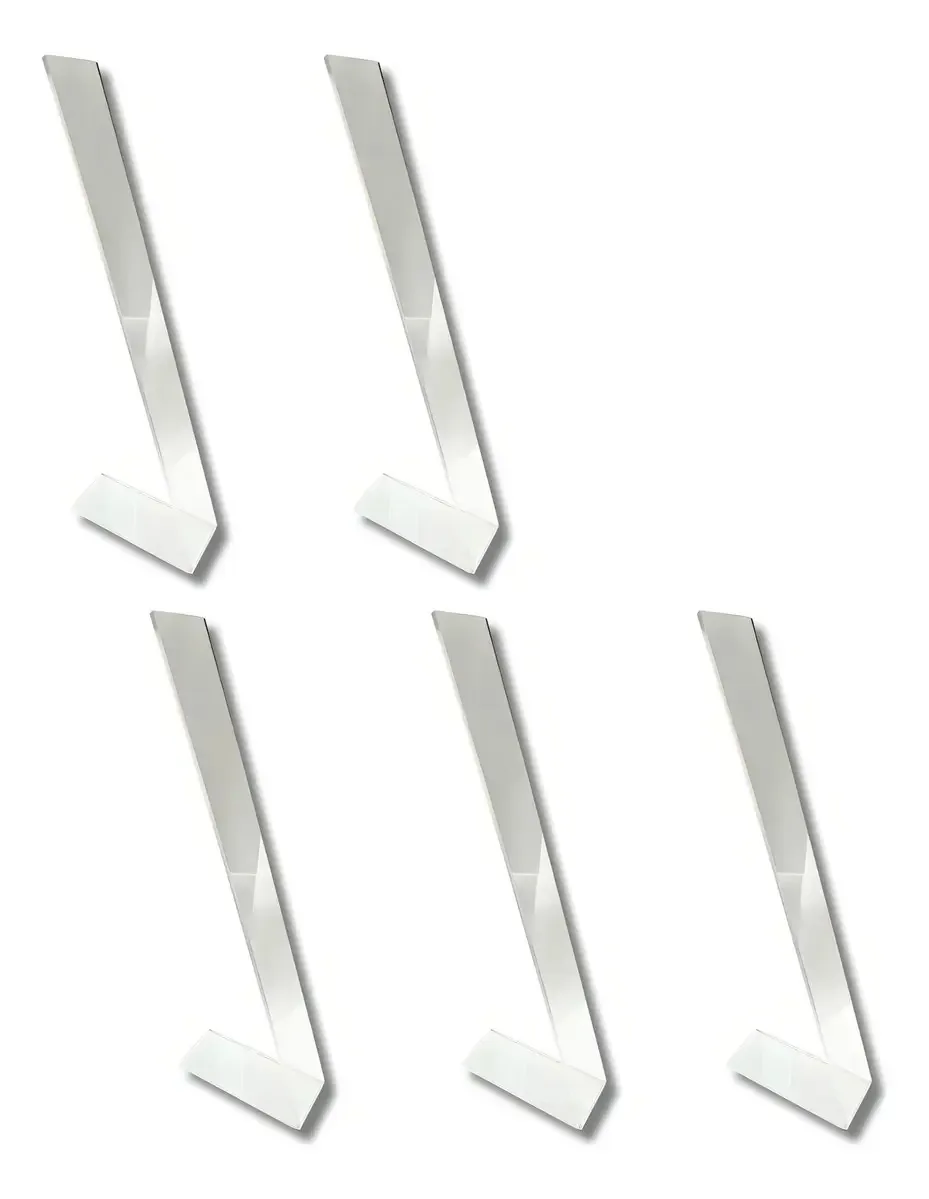 Expositor de Laços e Presilhas Acrílico 30cm Kit 5 Un Cristal LM Balcoes