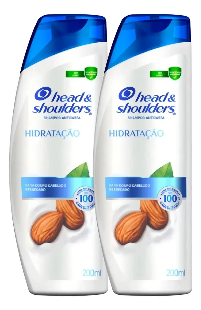Kit 2 Shampoos Head & Shoulders Hidratação 200ml