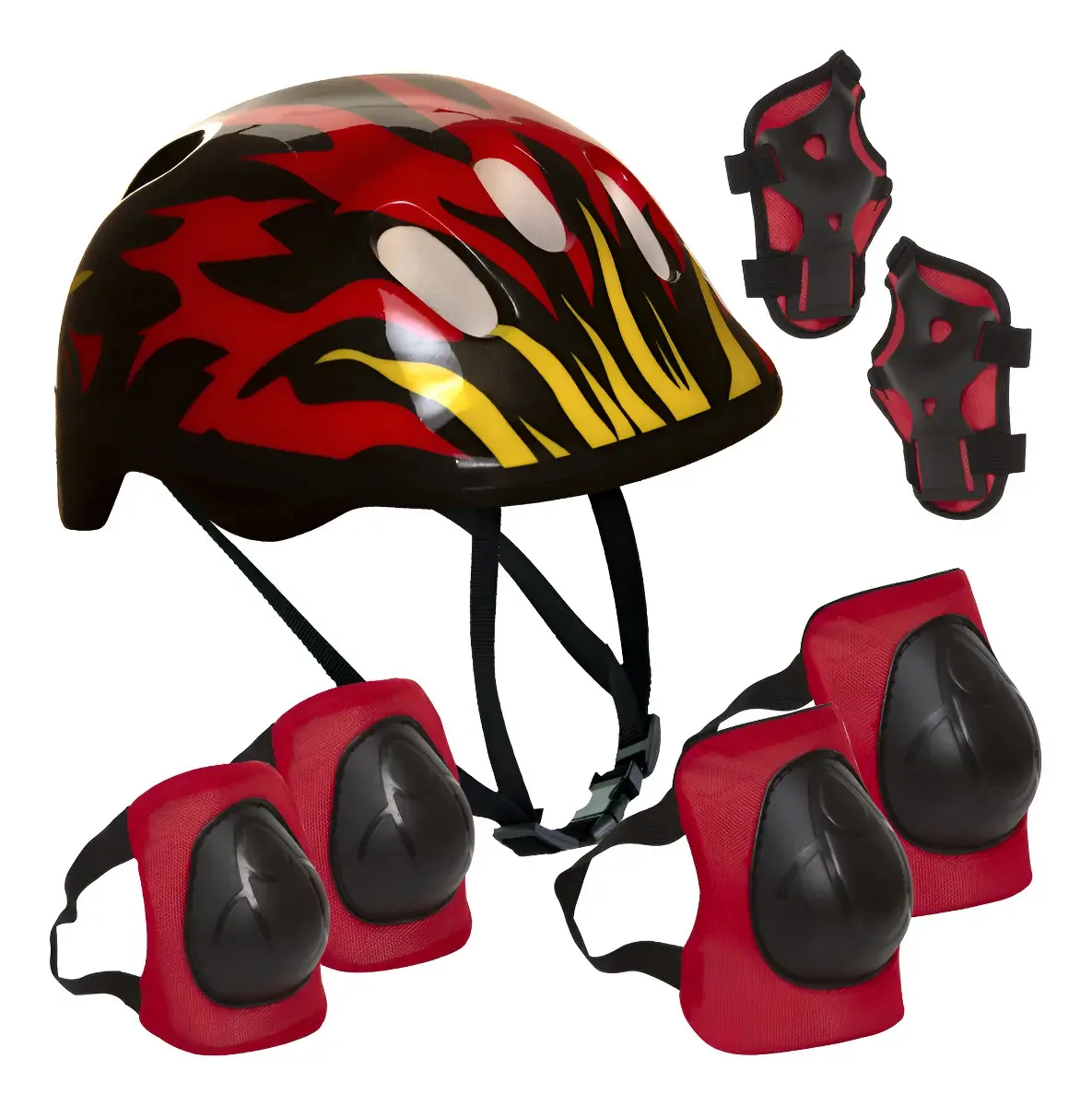 Kit De Proteção Infantil Zippy Toys Para Skate Bike Patinete 7 Peças