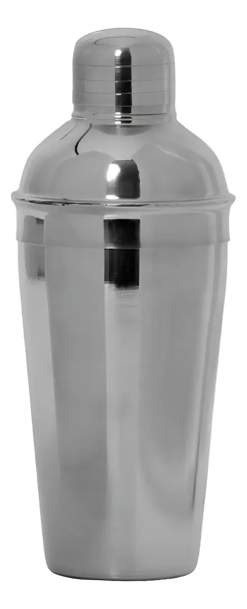 Coqueteleira Inox Cobbler 500ml Quality House Profissional Bar Prateado