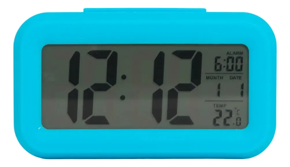 Reloj De Mesa Digital Quality House - Azul