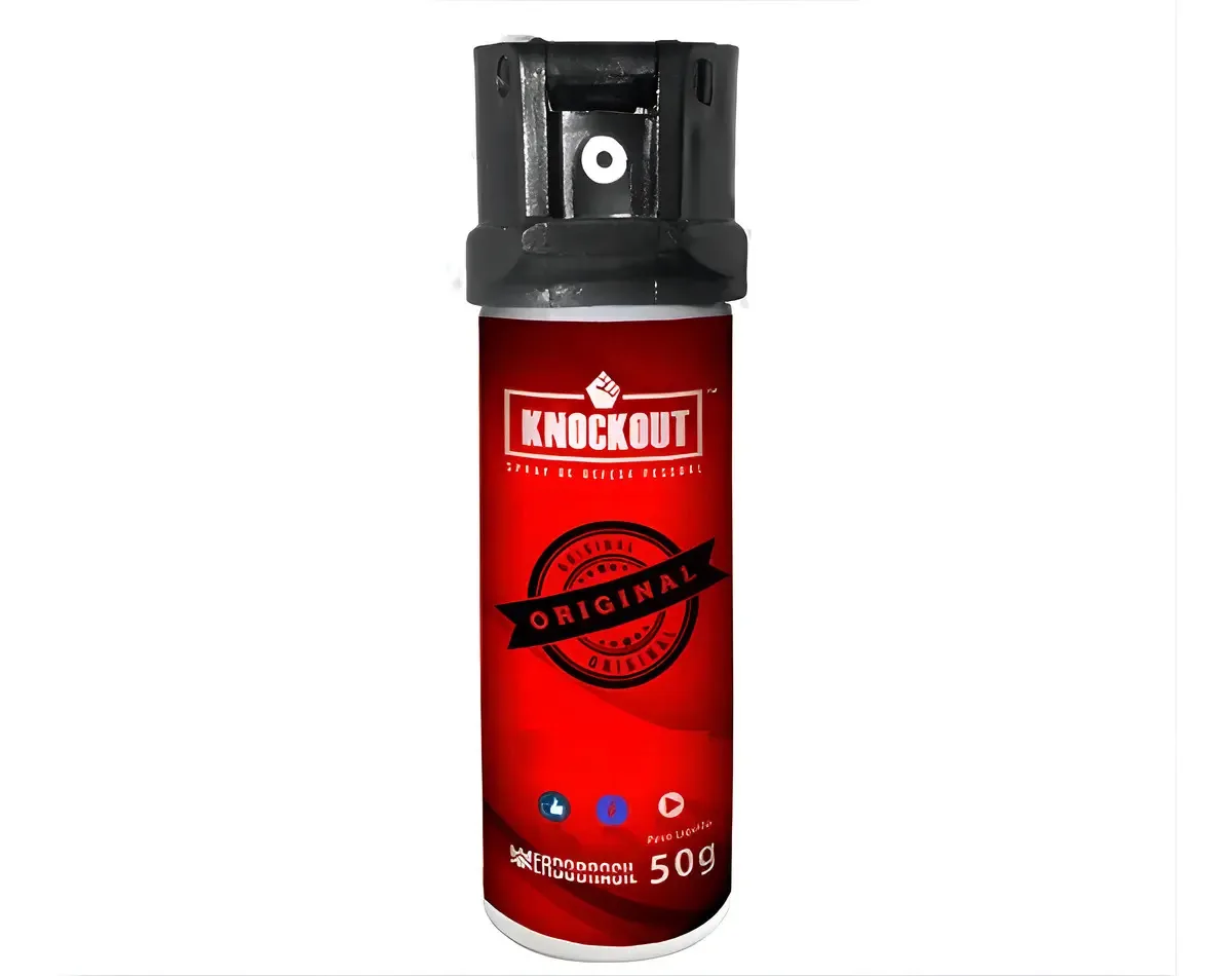 Spray Gengibre Knockout 50g Defesa Pessoal Não Inflamável 3m
