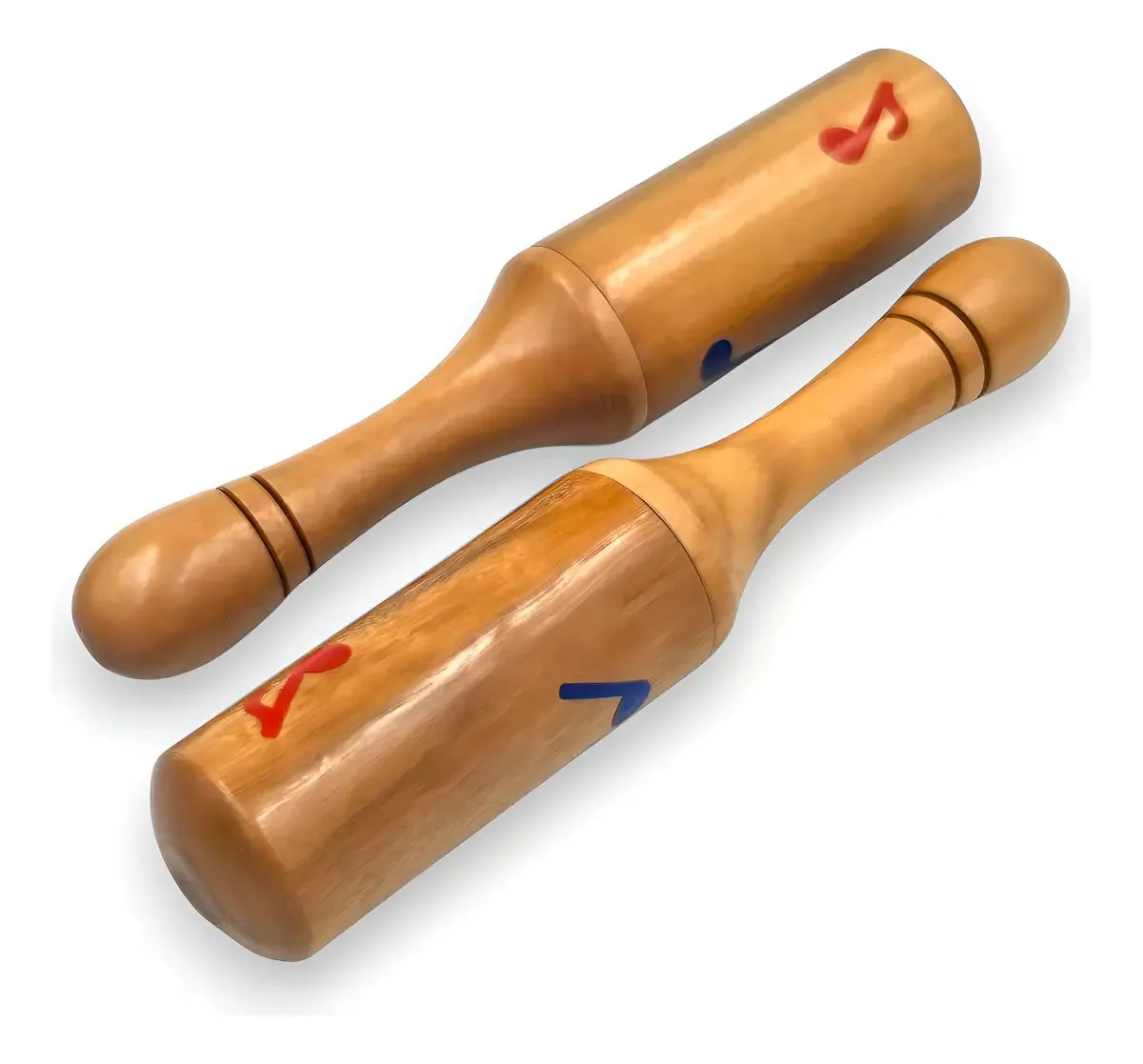 Maraca Madeira (par) Musicalizacao Infantil Vibratom