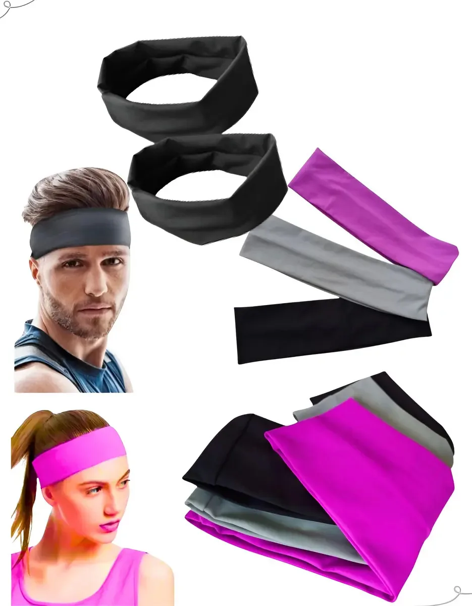 9 Headband Bandana Turbante Faixas De Cabeça Caminhada Yoga