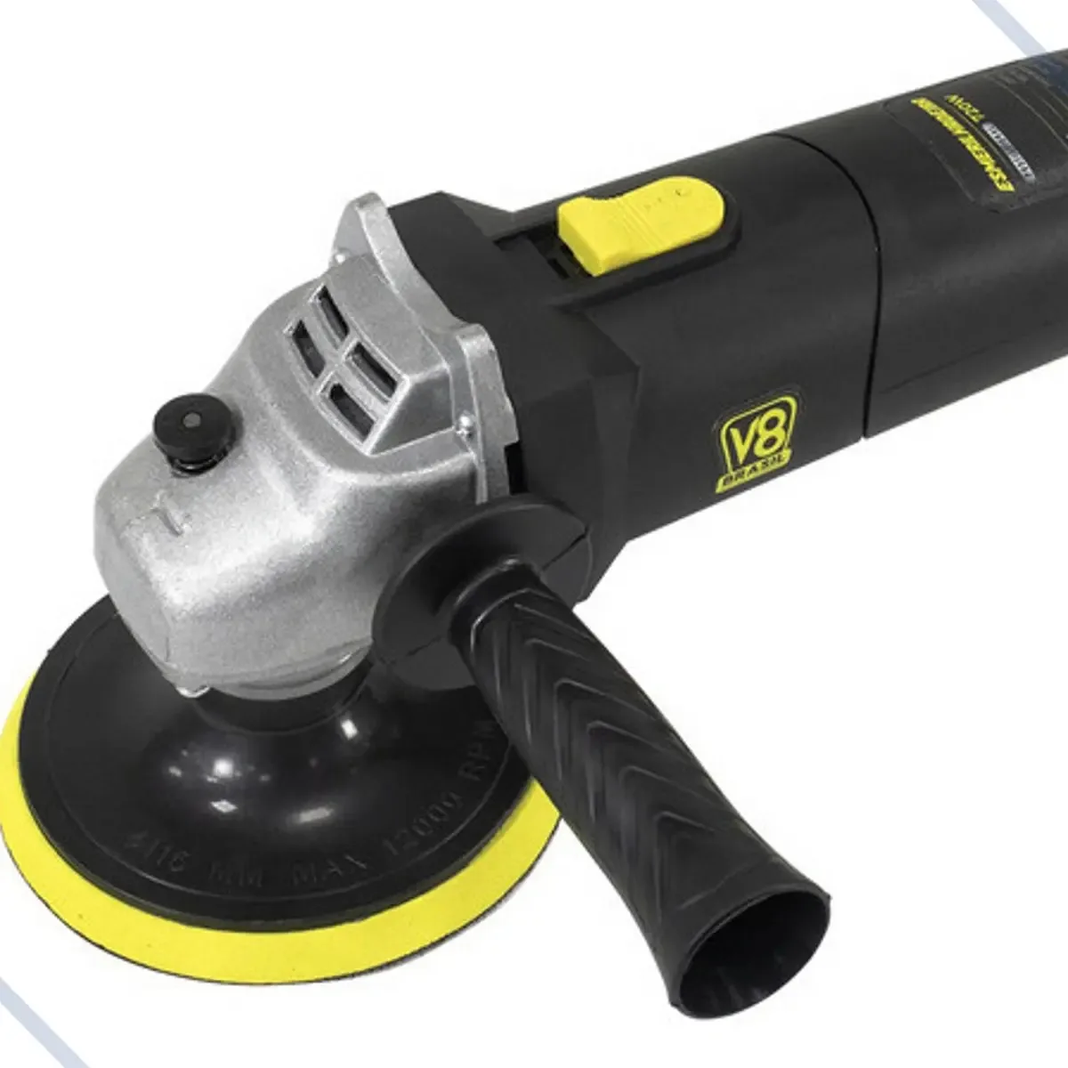 Esmerilhadeira Lixadeira Angular Profissional 720w V8 Brasil Cor Preto / Esmerilhadeira Frequência 60 Hz