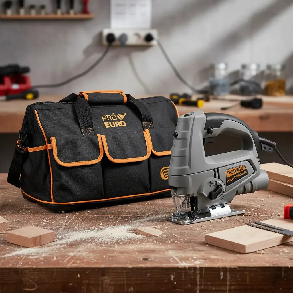 Kit Serra Tico Tico Profissional 710w 3000opm + Bolsa De Ferramentas Grande Pró Euro