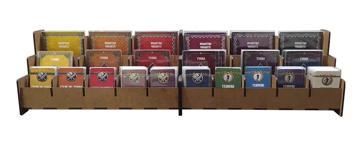 Dispenser Bucaneiros Jogos p/ Cartas Massive Darkness 2 Tabuleiro MDF