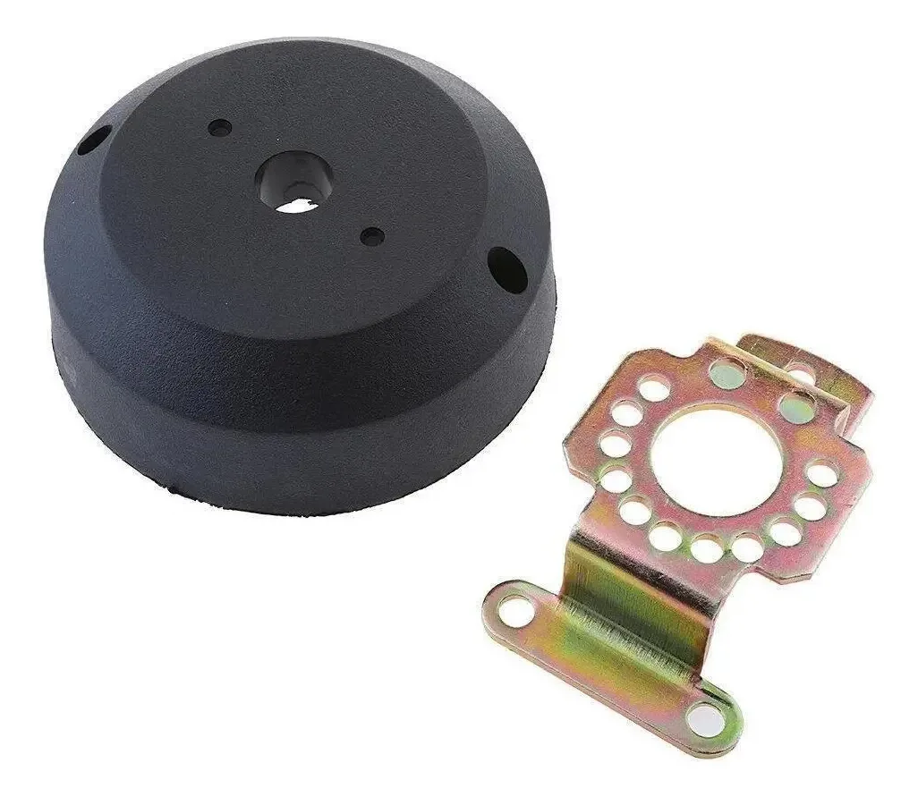Kit Bezel Preto Em Pvc Para Fixação Do Volante Na Embarcação