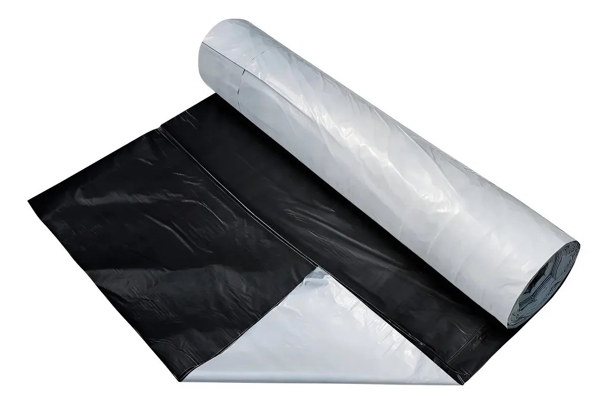 Lona 8x15m Dupla Face Preta E Branca Para Silagem De Gado Preto