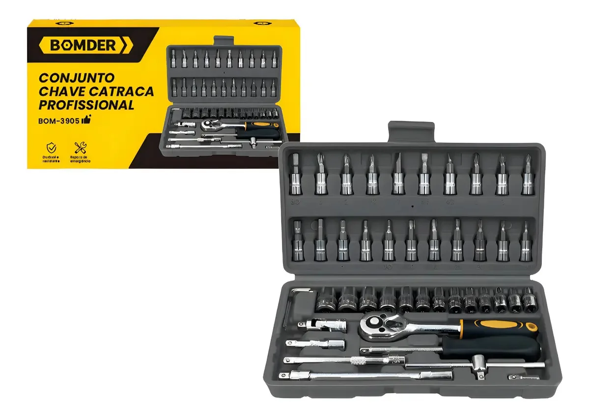Kit Chave Catraca Profissional Bom 3905 Bomder Bomder