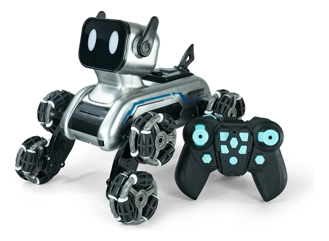 Cachorro Robô Brinquedo Infantil Techpup Conect Brinq Não Aplicável Azul
