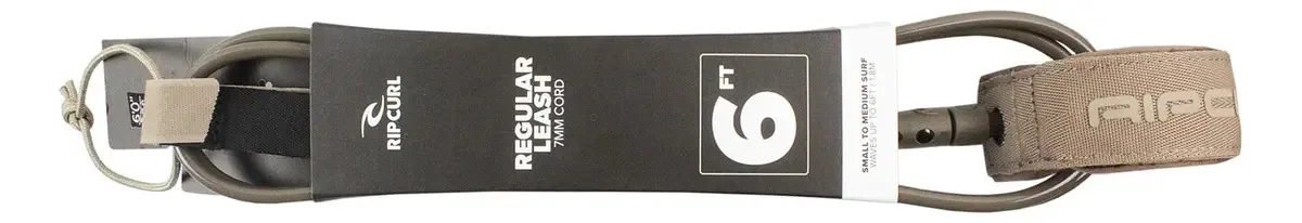 Leash Rip Curl 6x7 Regular Surf Grip Rock Cor Marrom