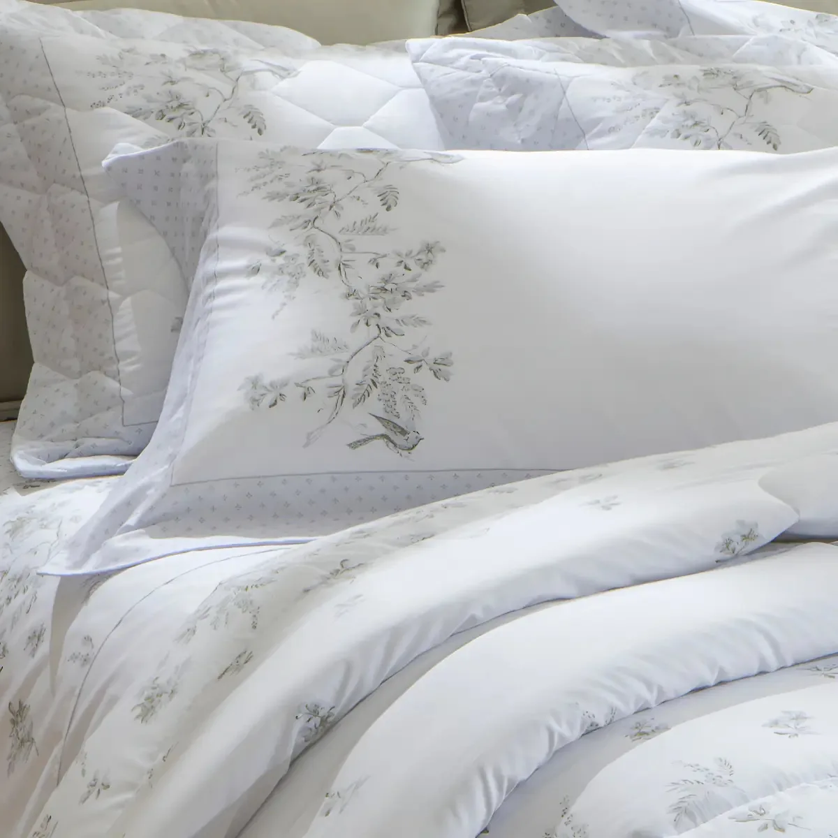 Jogo Cama King 200 Fios Kacyumara Vida Bela 04 Pças Elegancy