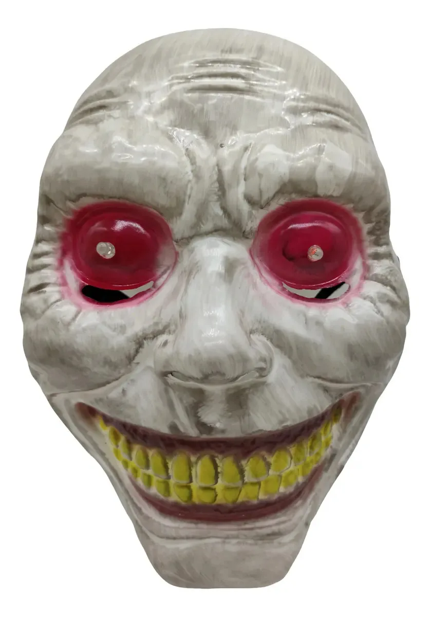 Mascara Haloween Monstro Geléião Com Led Festa Cosplay Cor Marrom-claro