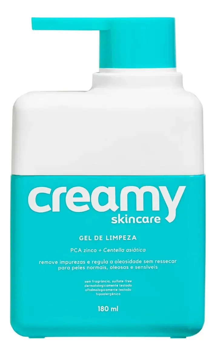 Gel de limpeza cremoso suave com controle de óleo | Limpeza