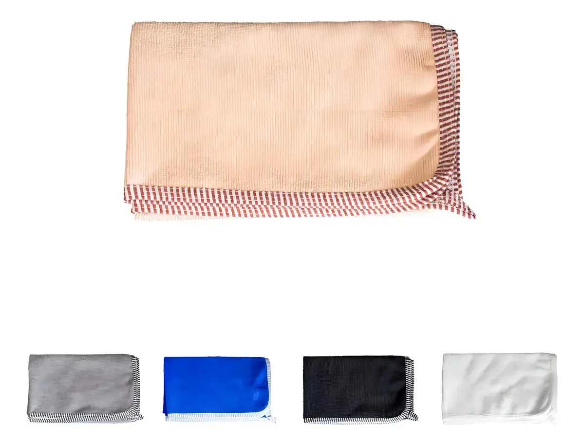 10 Panos De Limpeza Multiuso De Microfibra Limpeza 70x50cm Cor Bege